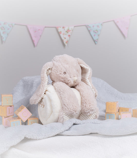 Mumbles Rabbit With Personalised Blanket With Name Set