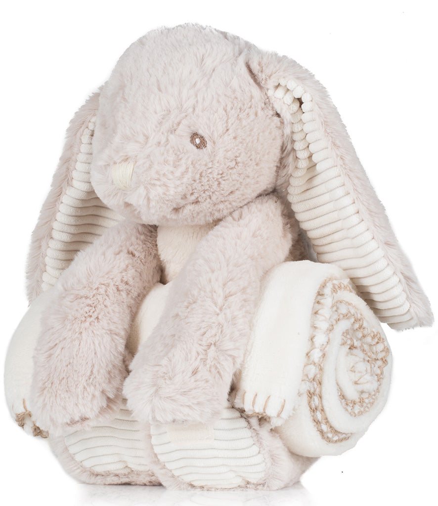 Mumbles Rabbit With Personalised Blanket With Name Set