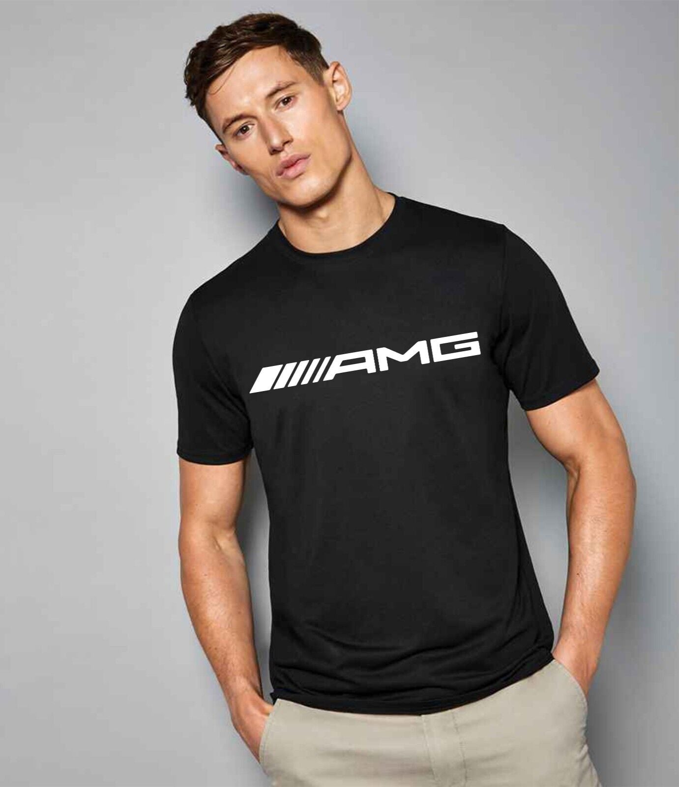 Mercedes AMG Car Logo Premium cotton T-shirt